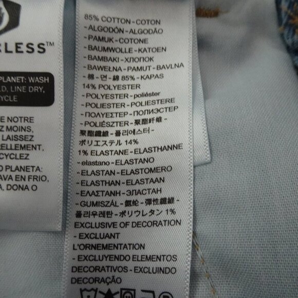 Levi's Shortalls Women's Plus 18W Denim Bib Overalls Cowgirl Festival Country - Picture 8 of 10